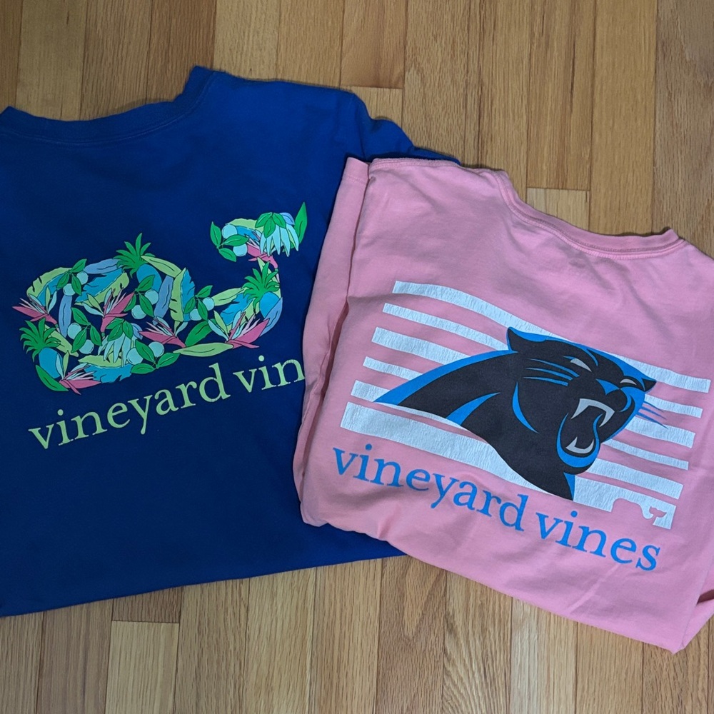 Vineyard Vines Blue and Pink T-Shirt Duo